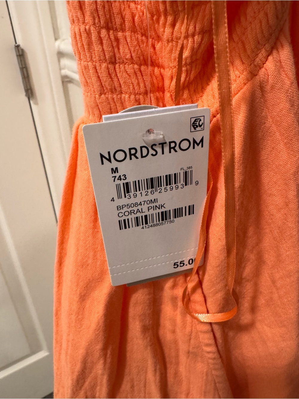 Nordstrom Coral Pink Romper
